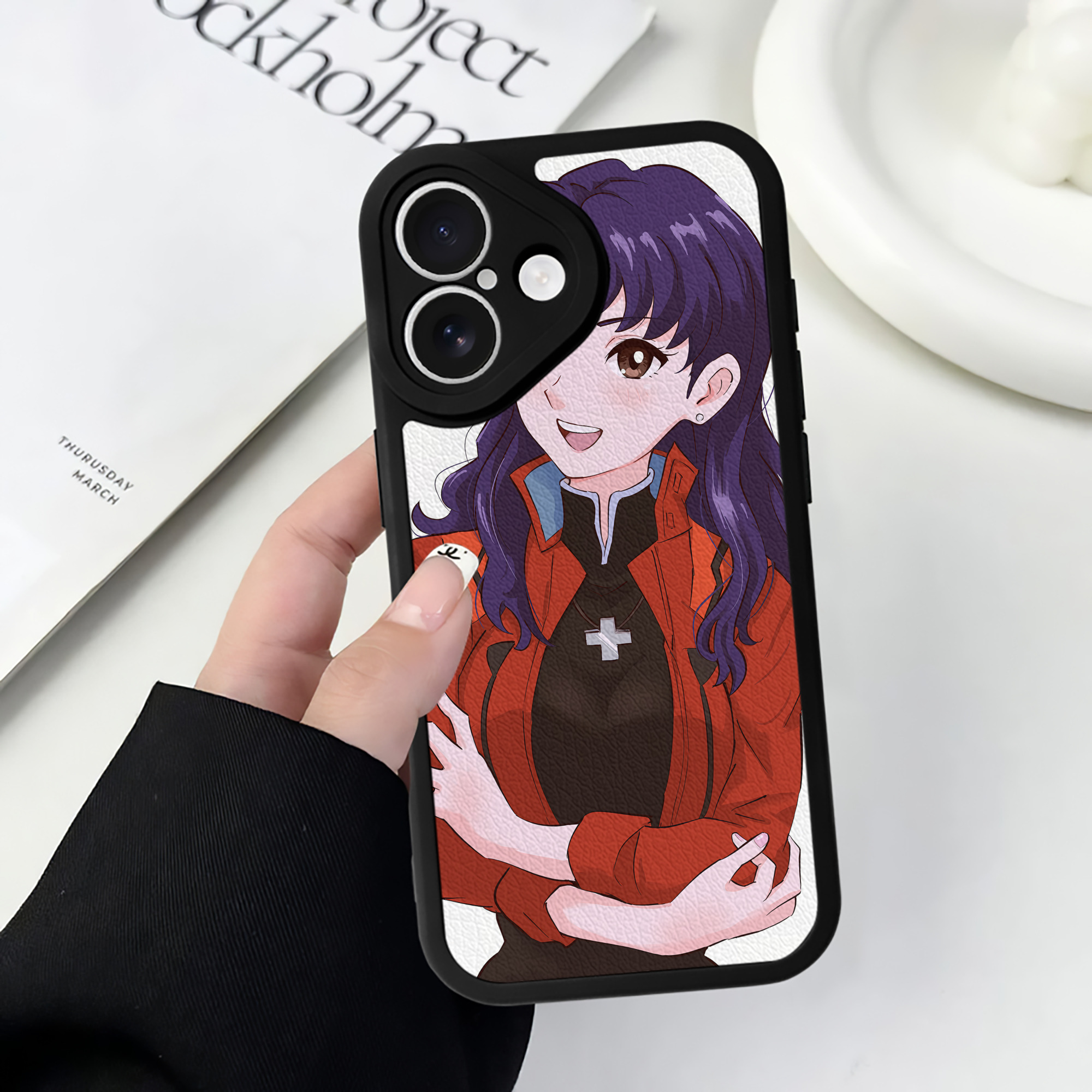 （画像用） EVA 新世紀エヴァンゲリオン 【iPhone 16シリーズ対応】シリコンスマホケース（レザー調） 材質：シリコン